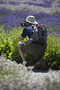 man taking pictures